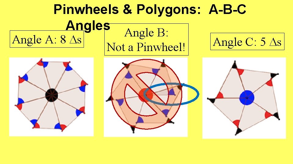 Pinwheels & Polygons: A-B-C Angles Angle B: Angle A: 8 s Not a Pinwheel!