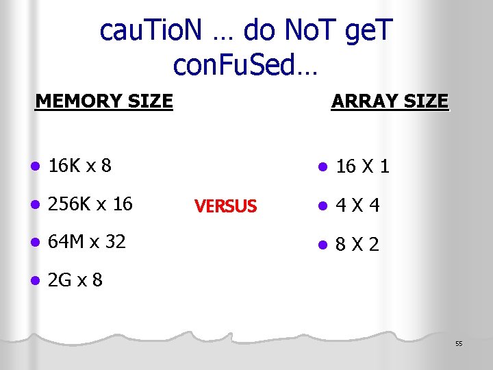 cau. Tio. N … do No. T ge. T con. Fu. Sed… MEMORY SIZE