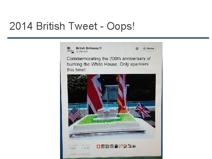 2014 British Tweet - Oops! 