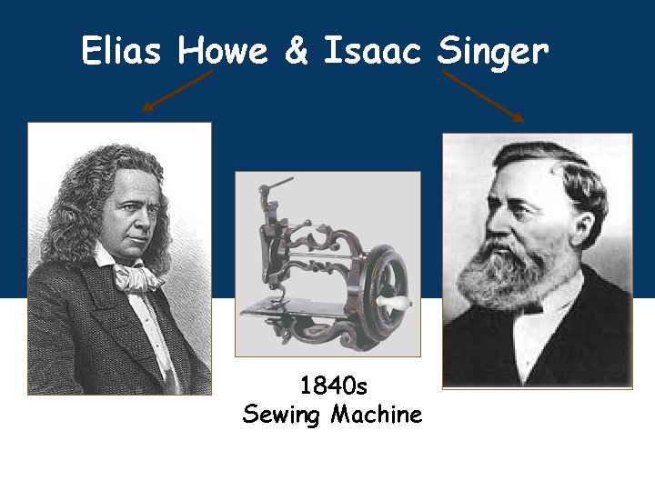 Elias Howe & Isaac Singer 1840 s Sewing Machine 