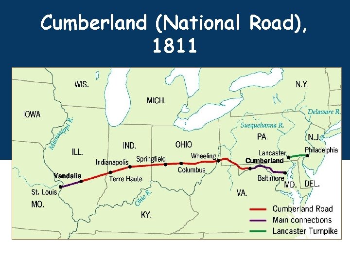 Cumberland (National Road), 1811 