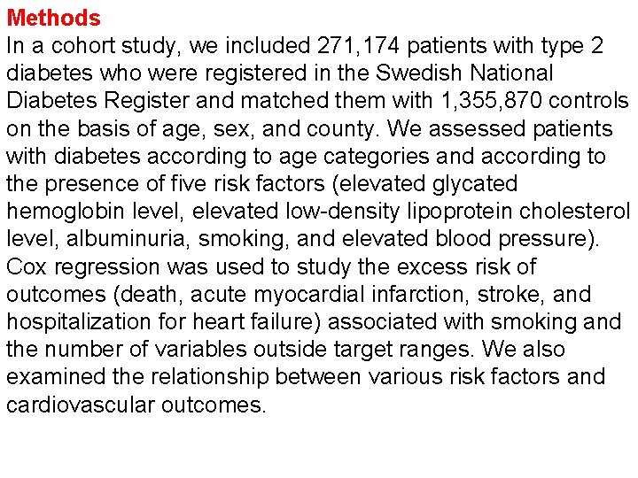 Methods In a cohort study, we included 271, 174 patients with type 2 diabetes