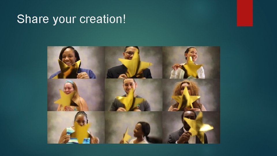 Share your creation! 
