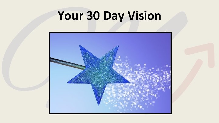 Your 30 Day Vision Your 30 Day Vision