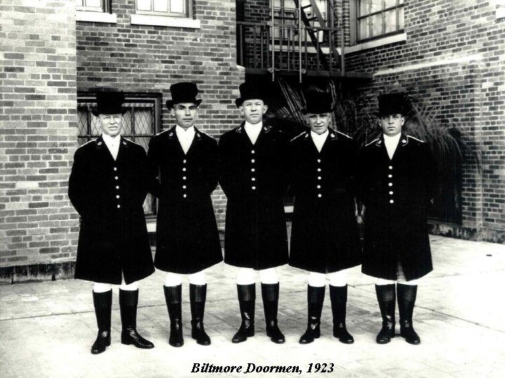 Biltmore Doormen, 1923 