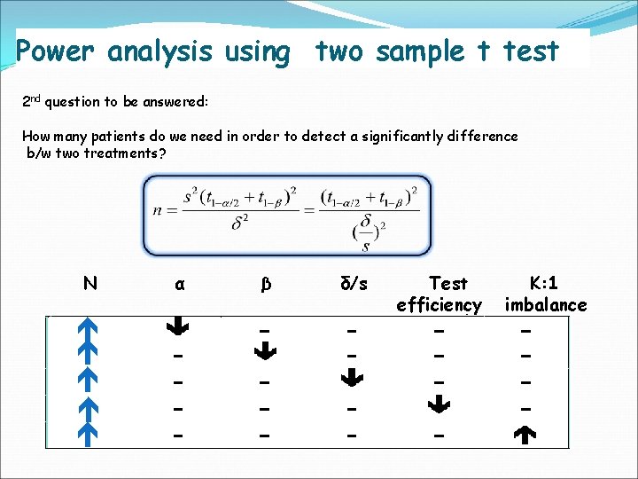 Power analysis using two sample t test 2 nd question to be answered: How