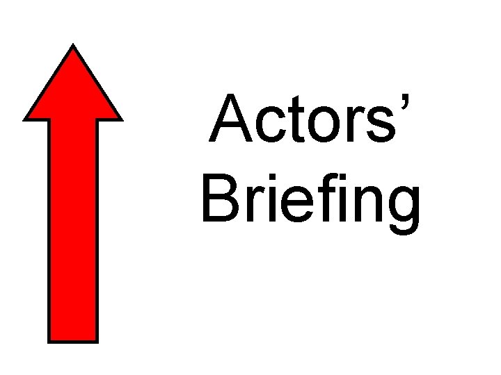 Actors’ Briefing 