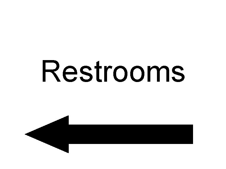 Restrooms 