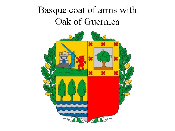 Basque coat of arms with Oak of Guernica 