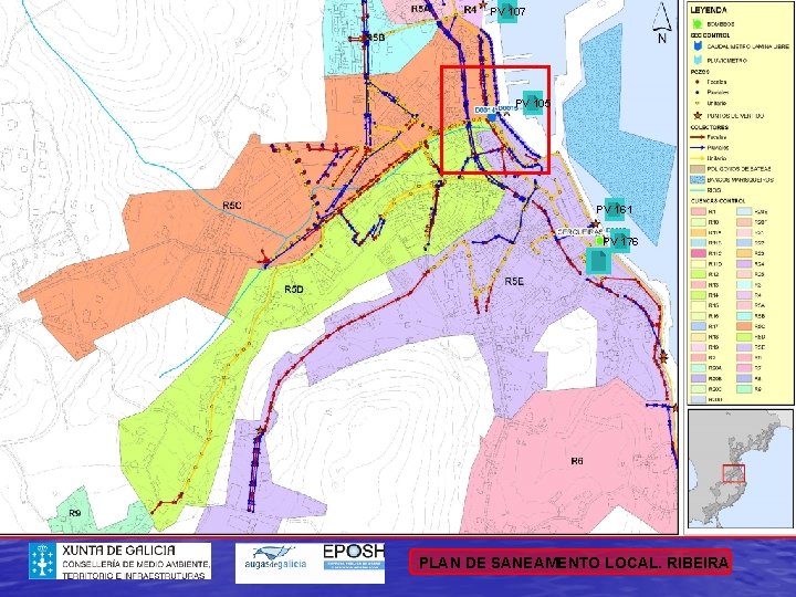 PV 107 PV 105 PV 161 PV 176 PLAN DE SANEAMENTO LOCAL. RIBEIRA 