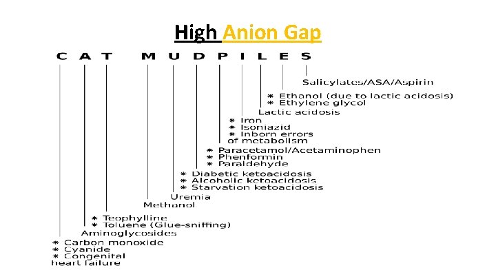 High Anion Gap 