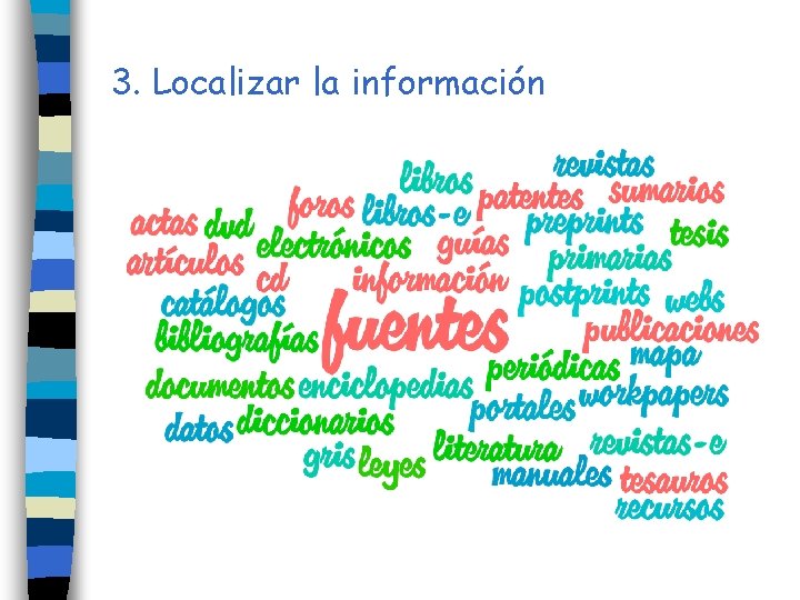 3. Localizar la información 3. Localizar la información