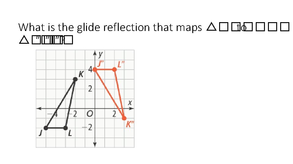 What is the glide reflection that maps △������ to △�� ″�� ″? 