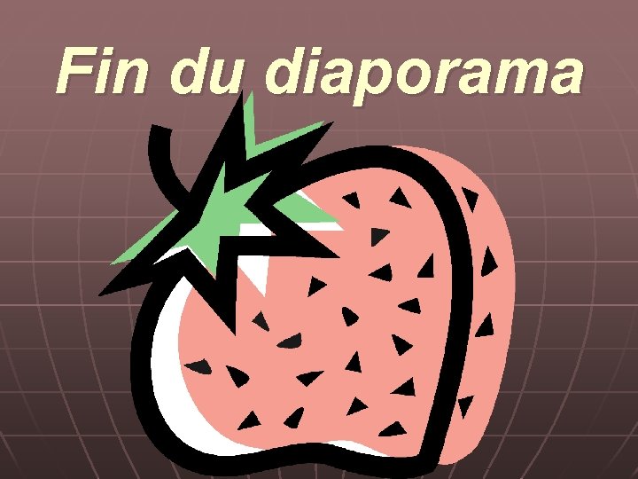 Fin du diaporama 