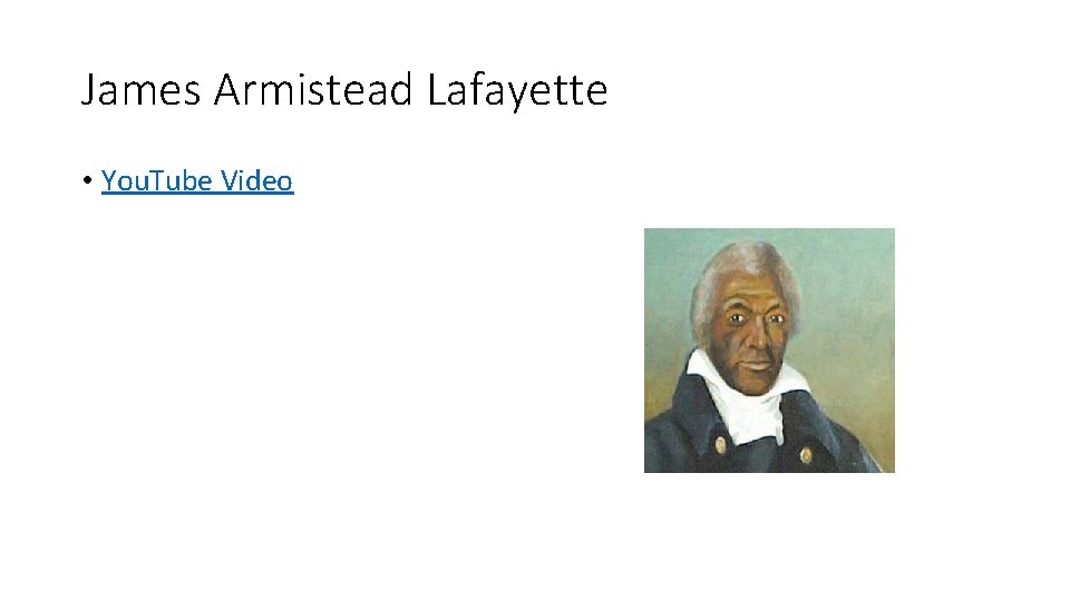 James Armistead Lafayette • You. Tube Video 