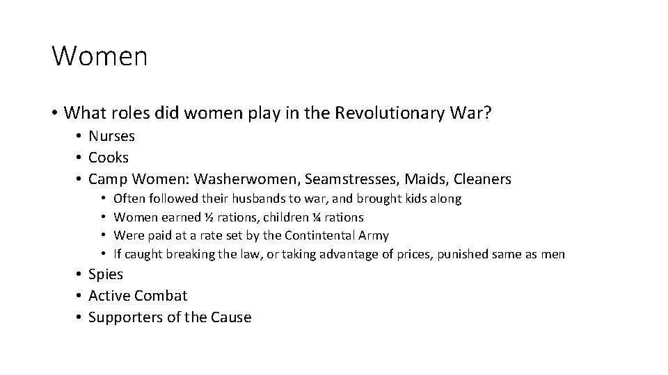 The Revolutionary War Other Contributors The Revolutionary War