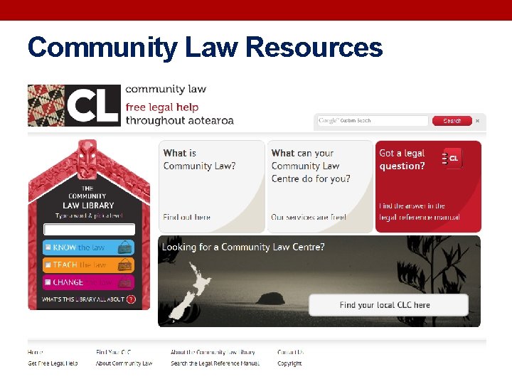 Community Law Resources 