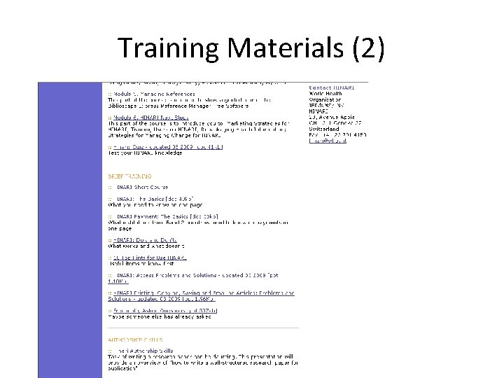 Training Materials (2) 