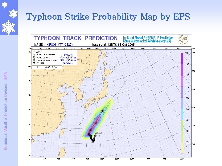 Numerical Weather Prediction Division KMA Typhoon Strike Probability Map by EPS Numerical Weather Prediction Division KMA Typhoon Strike Probability Map by EPS