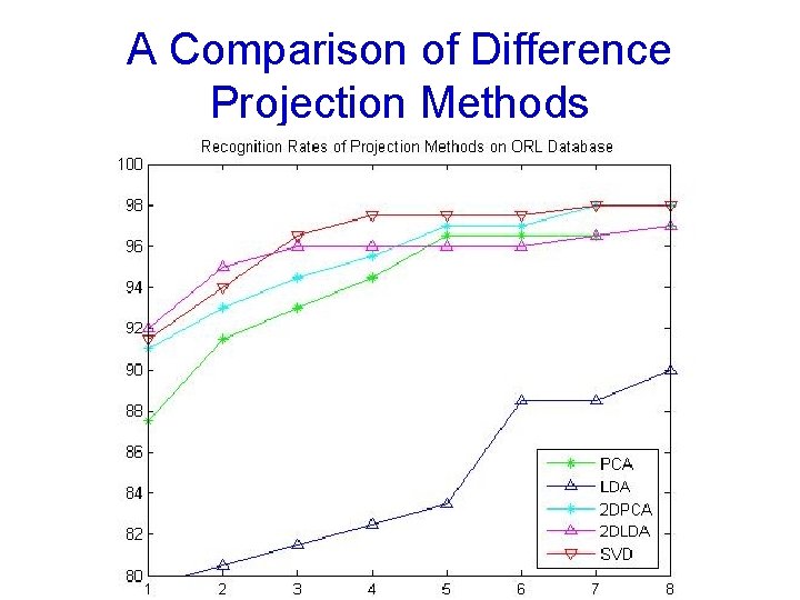 A Comparison of Difference Projection Methods 