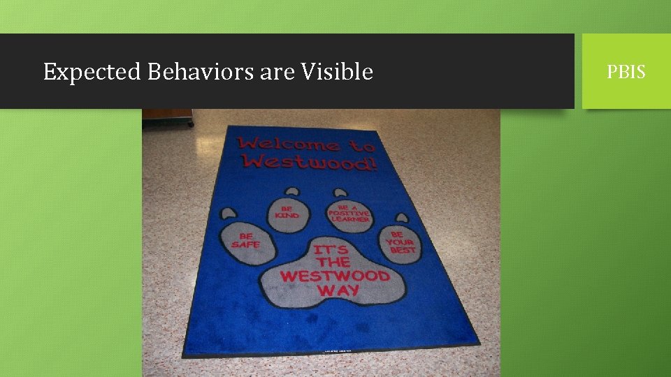 Expected Behaviors are Visible PBIS 