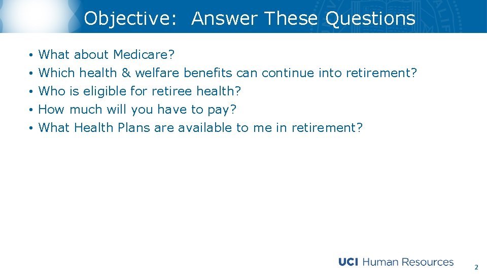 Objective: Answer These Questions • • • What about Medicare? Which health & welfare