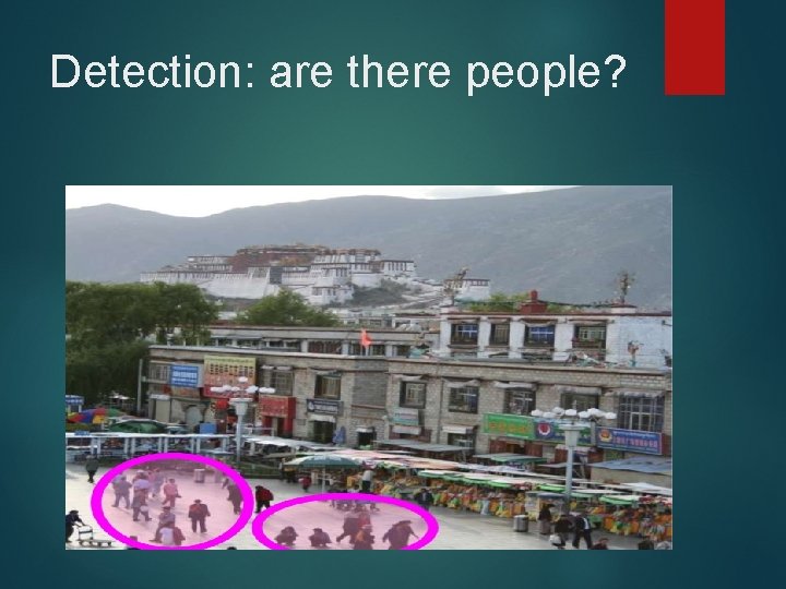 Detection: are there people? 