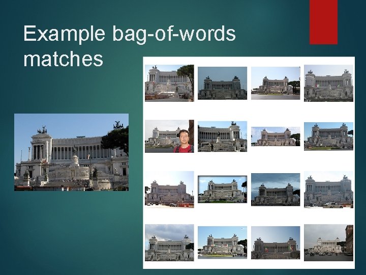 Example bag-of-words matches 