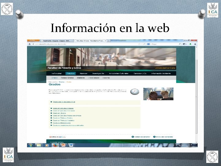 Información en la web 