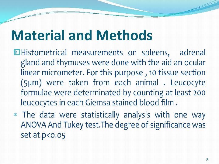 Material and Methods � 9 