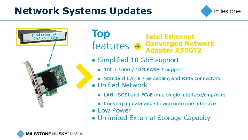 Network Systems Updates Intel Ethernet CNA X 550 T 2 Intel Ethernet Converged Network