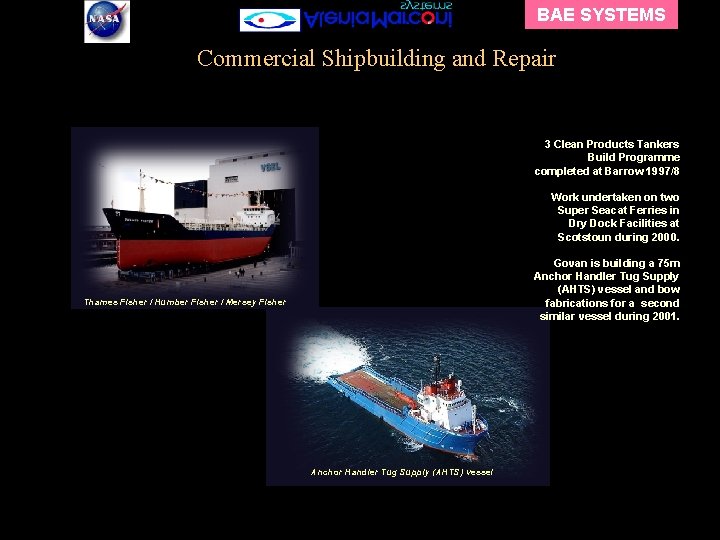 BAE SYSTEMS Commercial Shipbuilding and Repair 3 Clean Products Tankers Build Programme completed at