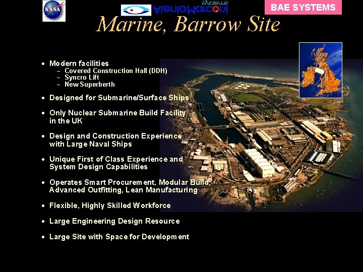 BAE SYSTEMS Marine, Barrow Site · Modern facilities - Covered Construction Hall (DDH) -