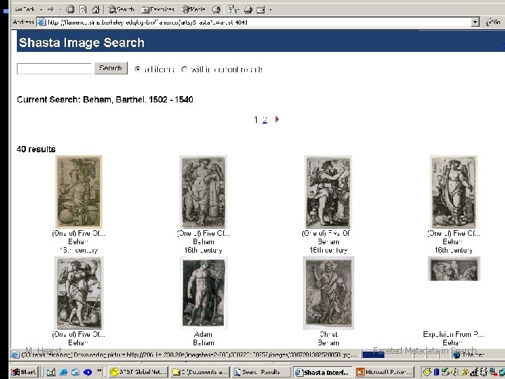M. Hearst Faceted Metadata in Search 