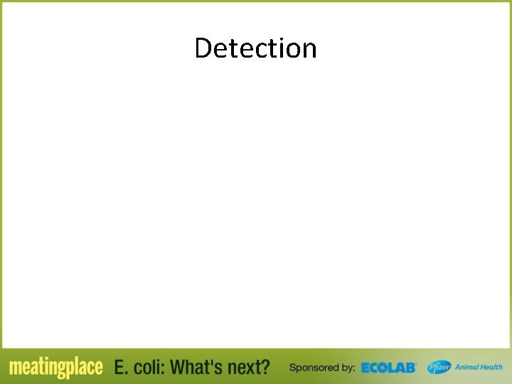Detection 