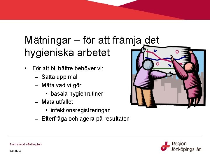 Mätningar – för att främja det hygieniska arbetet • För att bli bättre behöver