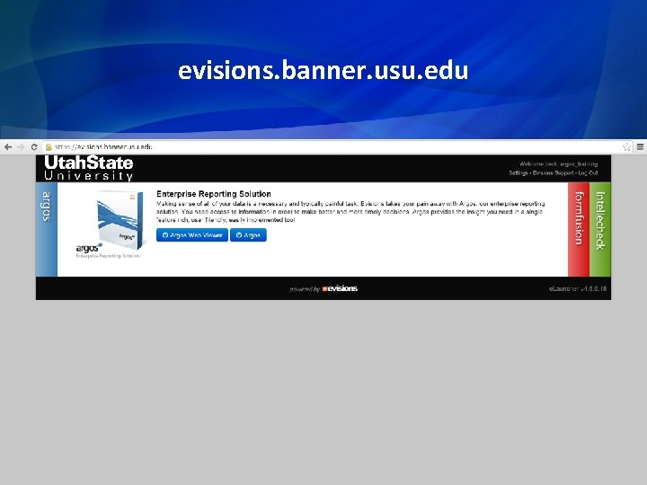 evisions. banner. usu. edu 