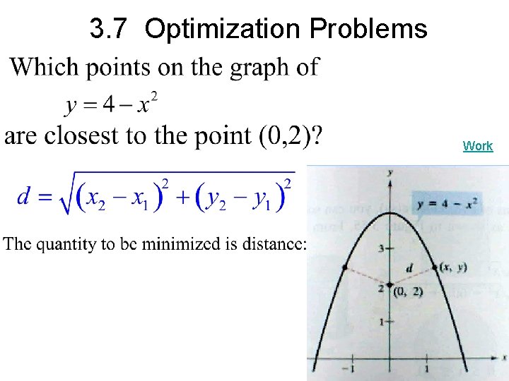 3. 7 Optimization Problems Work 