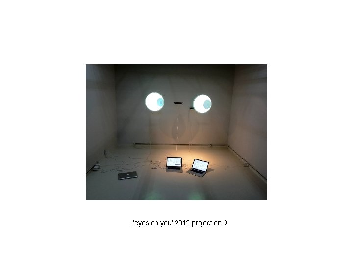 （'eyes on you' 2012 projection ） 