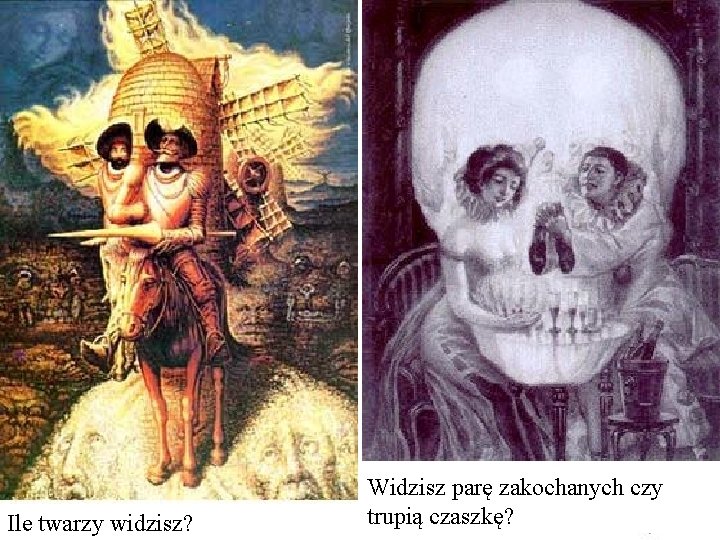 Ile twarzy widzisz? Widzisz parę zakochanych czy trupią czaszkę? 