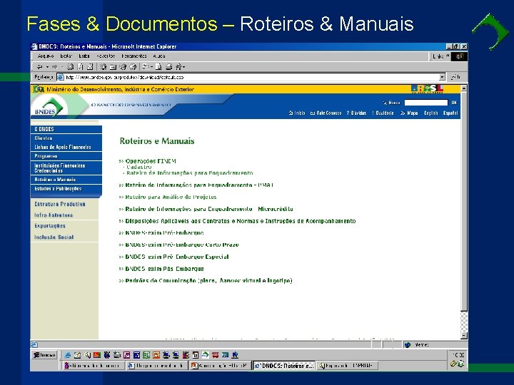 Fases & Documentos – Roteiros & Manuais 