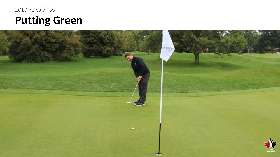 2019 Rules of Golf Putting Green 