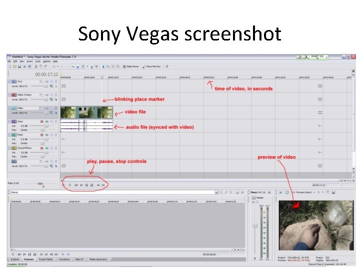 Sony Vegas screenshot Sony Vegas screenshot