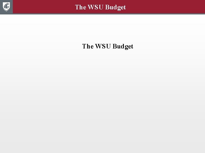 The WSU Budget 