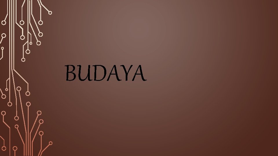 BUDAYA BUDAYA