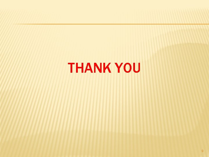 THANK YOU 9 
