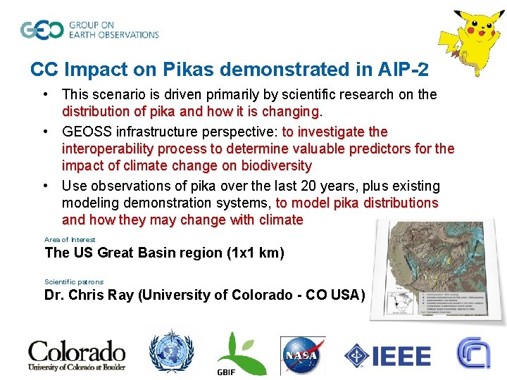 CC Impact on Pikas demonstrated in AIP-2 • This scenario is driven primarily by