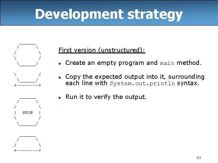 Development strategy ______ /   / ______/ n  / ______/ +----+ ______