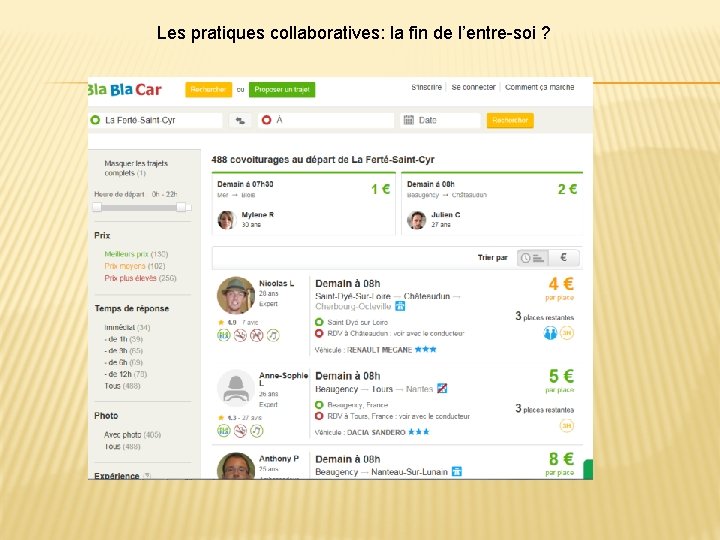 Les pratiques collaboratives: la fin de l’entre-soi ? 