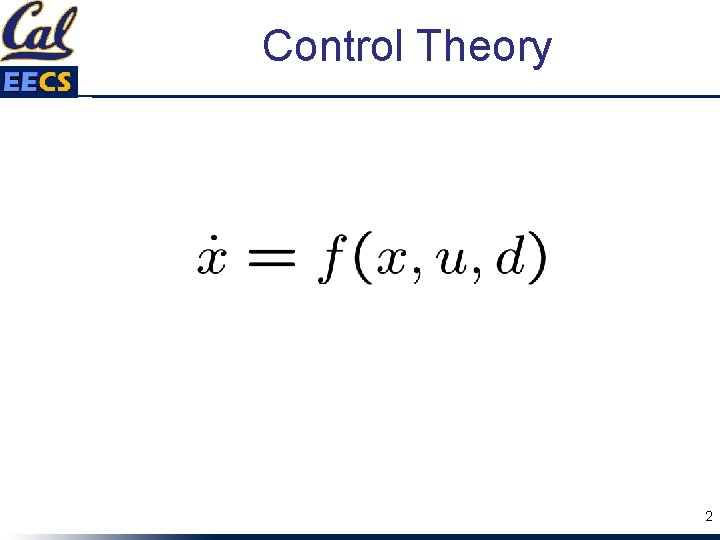Control Theory 2 